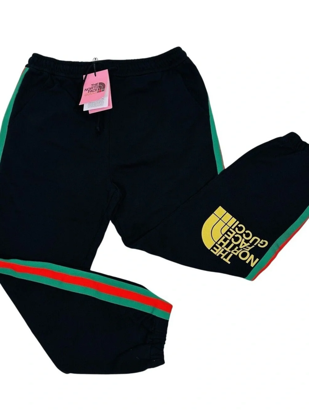 GUCCI x The North Face Web Print and Cat Logo Joggers